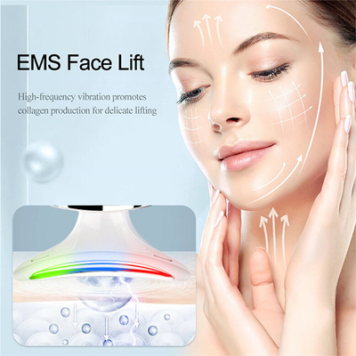 خرید ماساژور بلند گردن فولاد ضد زنگ ABS EMS LED Light Therapy دستگاه ضد چروک برای گردن و صورت ساخت آنلاین