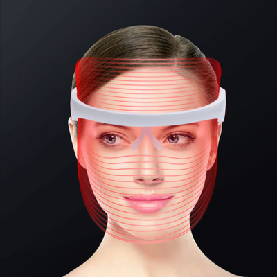 خرید 18 وات PDT صورت نور درمانی 7 رنگ ماسک صورت LED با گردن ساخت آنلاین