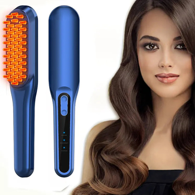 شانه فتوتراپی شانه ضد ریزش مو EMS ماساژور لرزشی شانه ماساژ سر