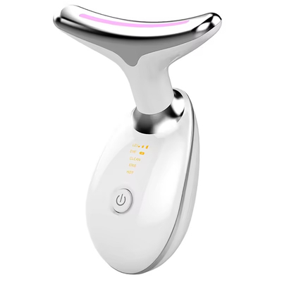 ارتعاش پوست سخت کننده ماساژور چروک LED نور درمانی صورت گردن ابزار زیبایی