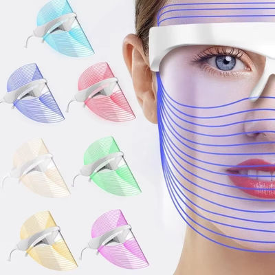 ماسک 7 رنگی LED ماسک زیبایی نور ماسک خانه صورت فوتون ماسک جوانه سازی ماسک الکتریکی