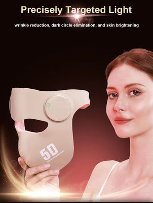 ماسک صورت 3D LED با 660nm 460nm 850nm 1064nm    288 ال ای دی، 2 حالت، روش درمانی نور قرمز و آبی برای جوانسازی پوست، ضد پیری، کاهش آکنه و چین و چروک