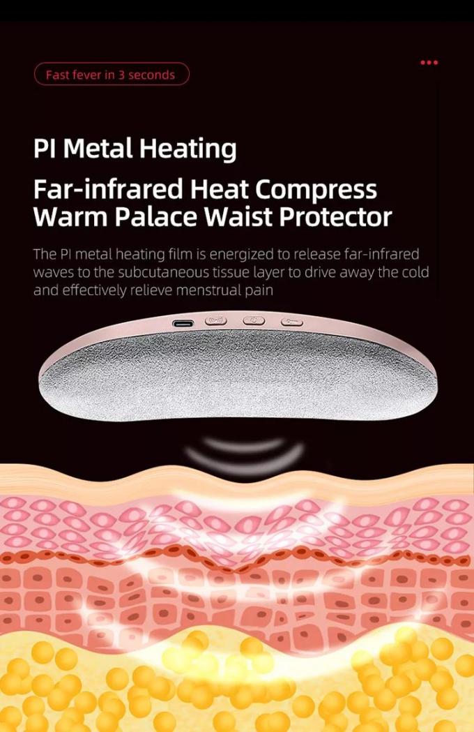گرمایش هوشمند کمربند گرم قصر ماساژور برقی پد گرمایش قاعدگی 2